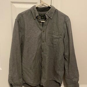 Eddie Bauer Gray Casual Button Down Shirt